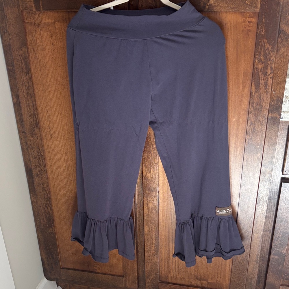 Matilda Jane Charcoal Ruffle Leggings